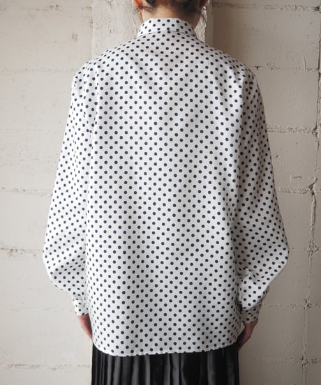 Fly Front Dot Shirt WHBK