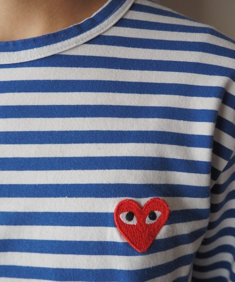 PLAY COMME des GARÇONS Stripe Tee BLWH