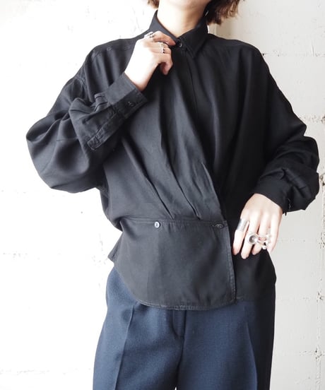 Peplum Design Shirt BK