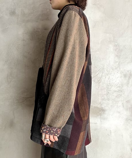 Patchwork Pattern Lace Jacket BRBK