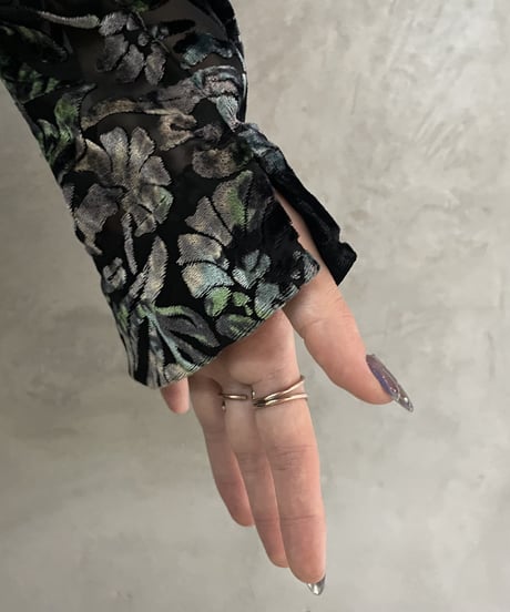 Opal Pattern Sheer Shirt BKDGN
