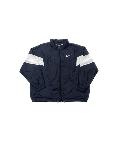 NIKE Back Logo Bicolor Nylon Jacket BK