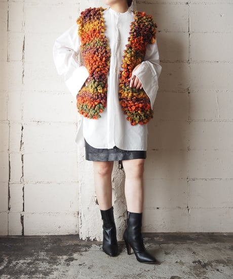 Mix Color 3D Knit Vest ORGN