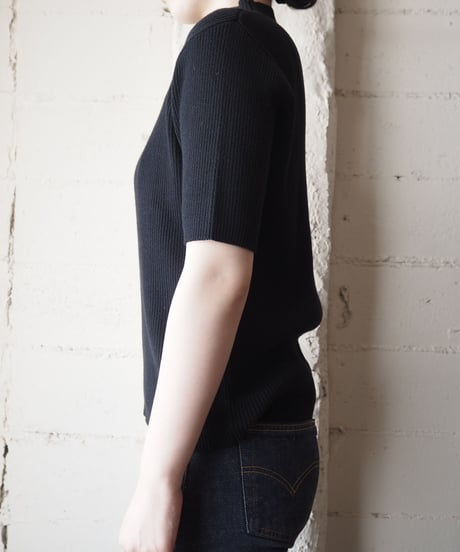 Mock Neck Knit BK