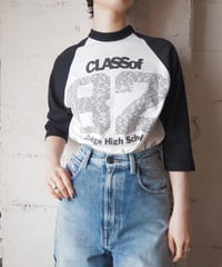 classof 82 Raglan Sleeve Tee WHBK