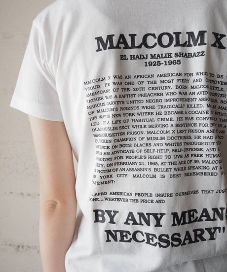 MALCOLMX Print Tee WH RE GN
