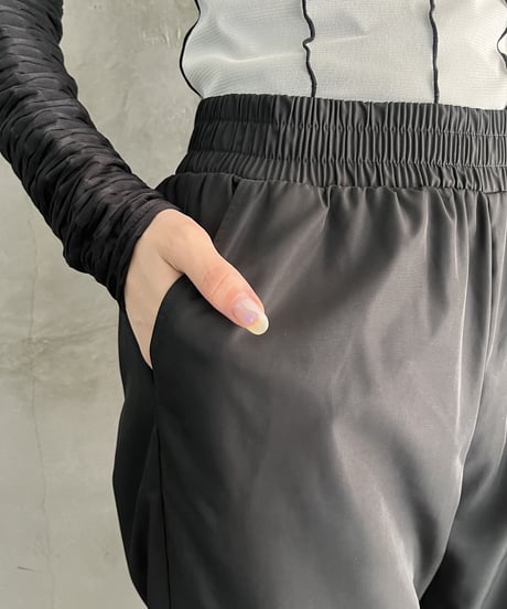 Silver Zip Nylon Cargo Pants BKRE