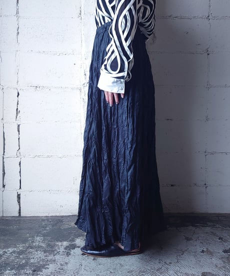 France Washer Pleated Skirt BK