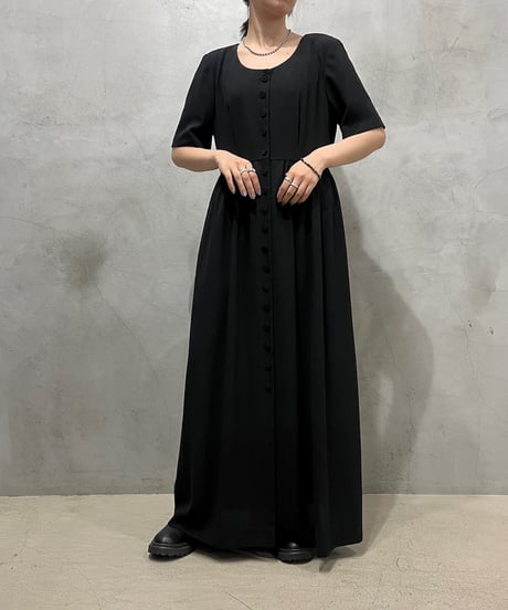 Front Button S/S Dress BK