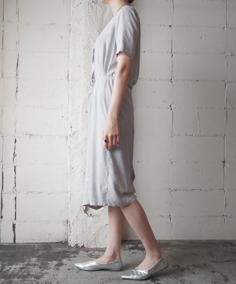 MM6 Misplaced Button Collarless Dress GR