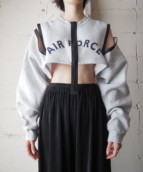 ORFEOMIX Zip Design Short Sweat GRBK