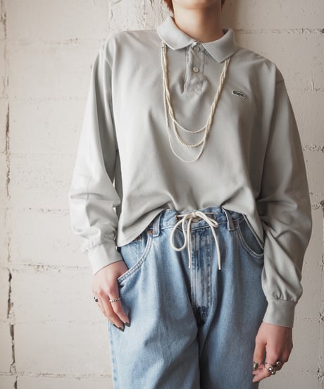 Remake LACOSTE Cropped Polo Shirt LGN