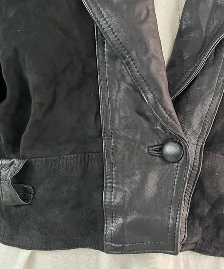 Leather×Suede Jacket BK