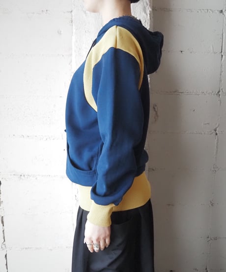 1970-80's FRED PERRY Bicolor Hoodie BL YE