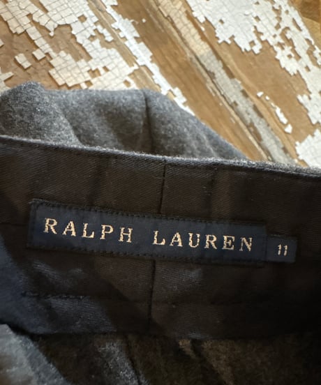 Ralph Lauren Wool Mix Tuck Straight Pants GR