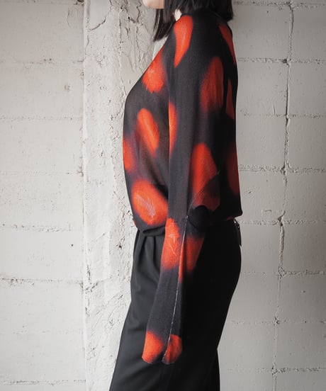 BIMBA Y LOLA Feather Print Knit BKRE