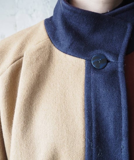 Tricolor Wool Coat RENVBE