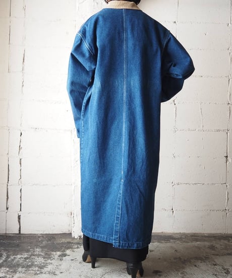 Lee Corduroy Collar Denim Chester Coat BL