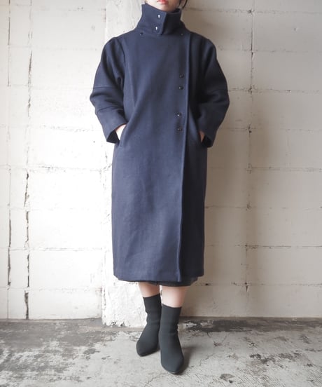 Stand Collar Double Breasted Coat NV