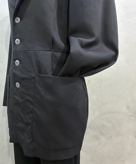 MICHIKO KOSHINO Wool Tuck Jacket BK