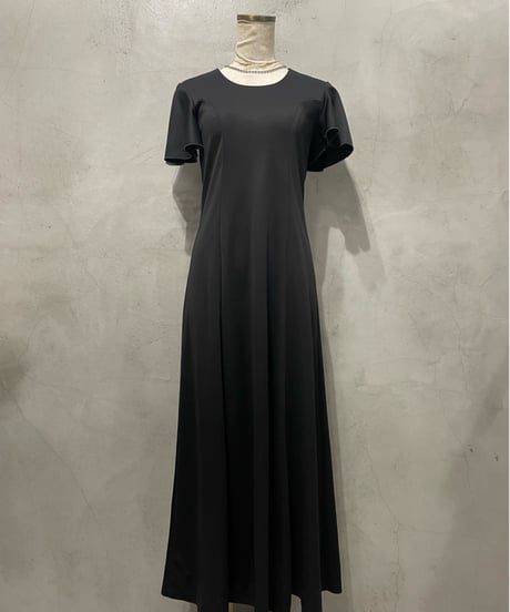 Flare Sleeve Long Dress BK