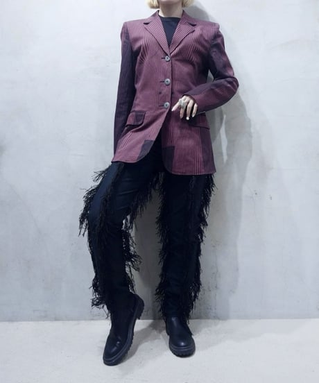 Jean Paul Gaultier Jean's Trompe-l'oeil Body Print Jacket REBK