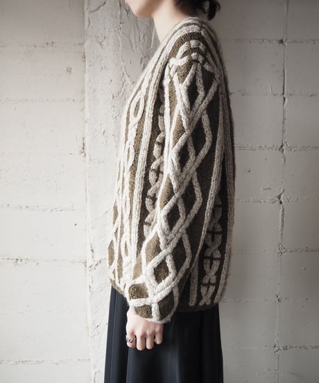 3D Bicolor Fisherman Knit BRIV