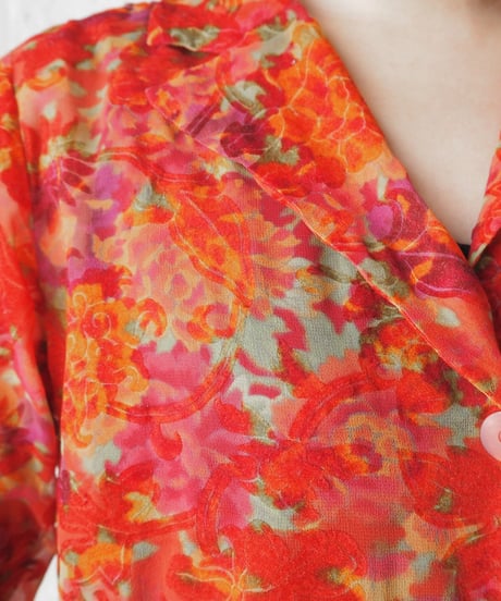 KENZO Sheer×Velor Shirt RE