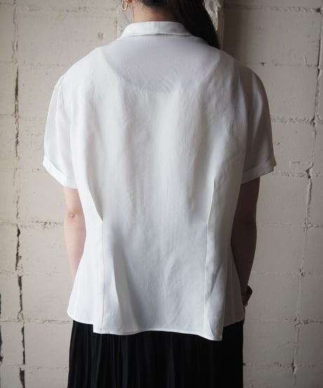1960's EURO Open Collar Lace Blouse WH