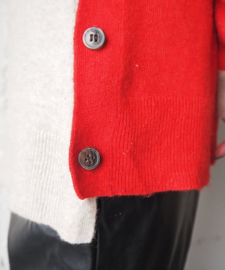 J.CREW Cashmere Bicolor Side Button Knit REBE