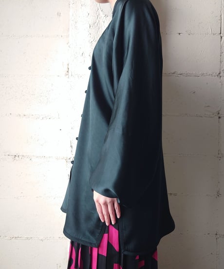 Silk China Shirt BK