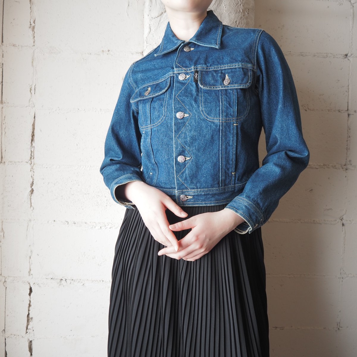 90s Agnes b. paris denim jacket フランス Vintage 90s Hot Iconic