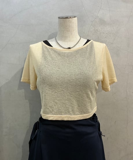 Italy Sheer Cropped Tee BE