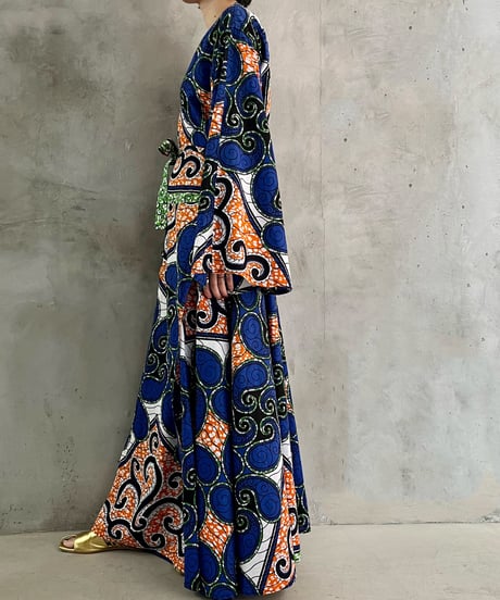 African Batik Robe Dress BLOR