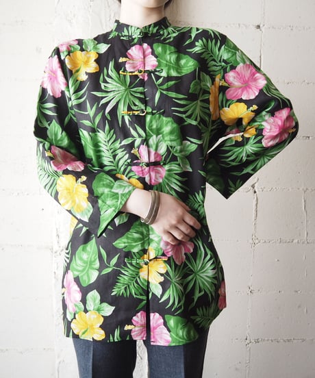 LAUREN 1990's China Aloha Shirt