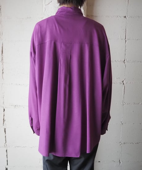 Big Silhouette Rayon Shirt PUR