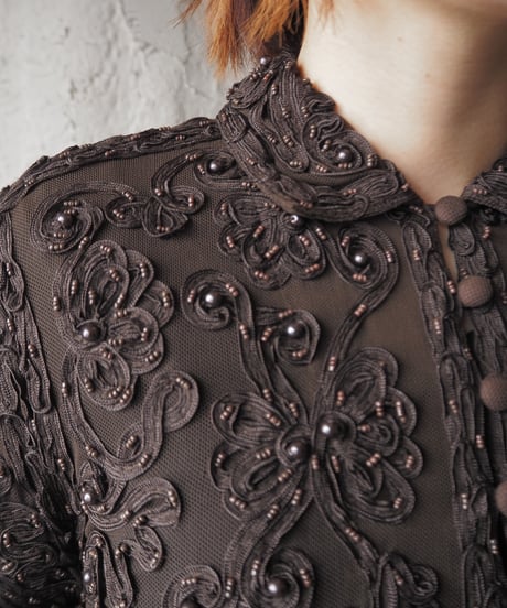 Beads Embroidery Design Shirt BR