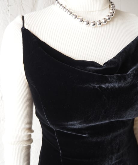 Brooks Brothers Velvet Camisole Dress BK