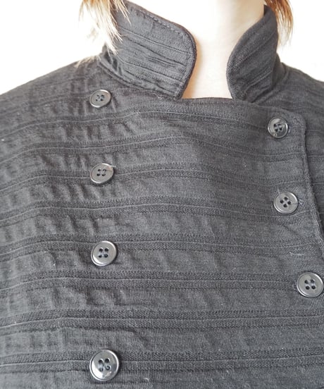 Double Breasted Cutsewn Jacket BK