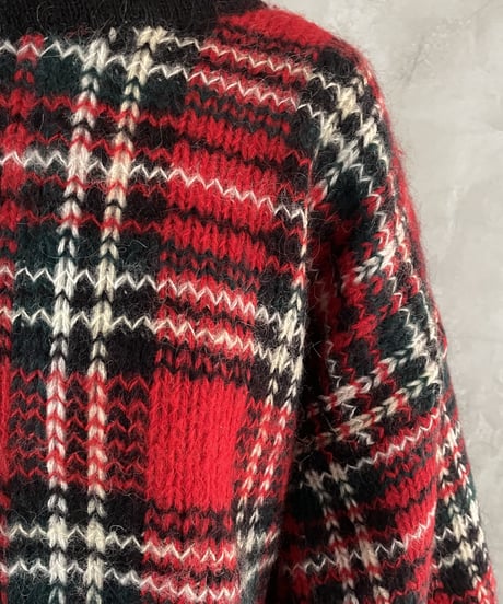 Design Check Mohair Knit REBK