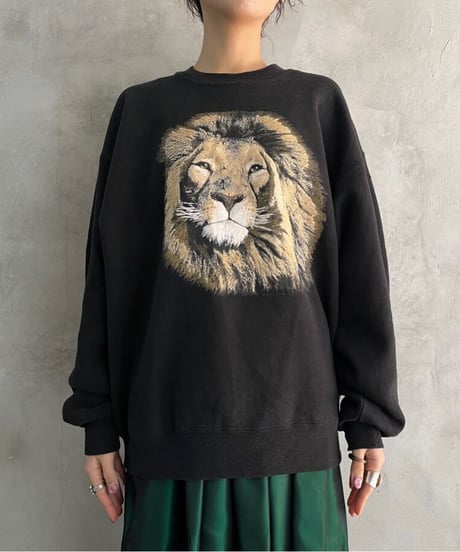 Lion Print Sweat BK