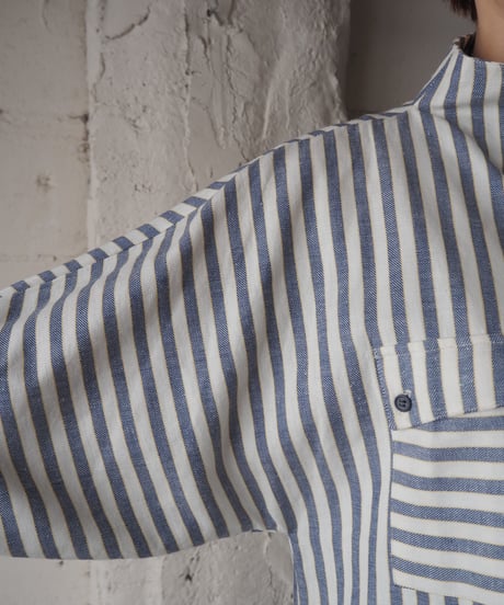 Asymmetric Stripe Shirts WHNVYE