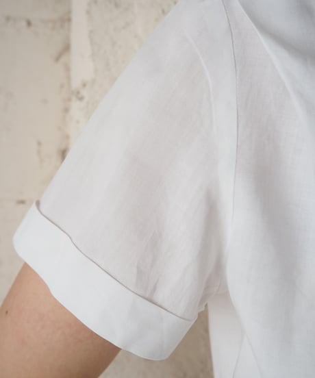 1960’s EURO Open Collar Cutwork WH