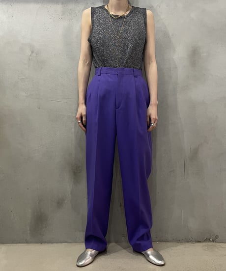 Basic Tuck Pants PUR