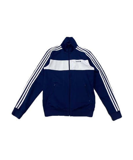 adidas High Neck Zip Up Jacket NV WH