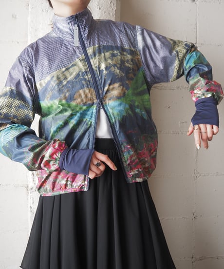 adidas by stella mccartney Landscape Print Nylon Jacket PURGN