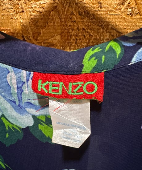 KENZO Flower Pattern Sheer Shirt NV