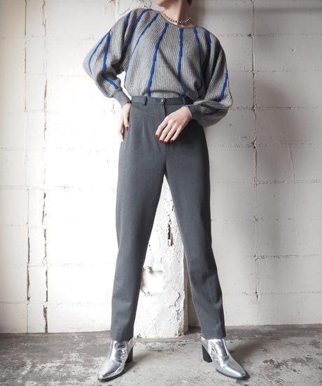 Dolman Sleeve Stripe Knit GRBL