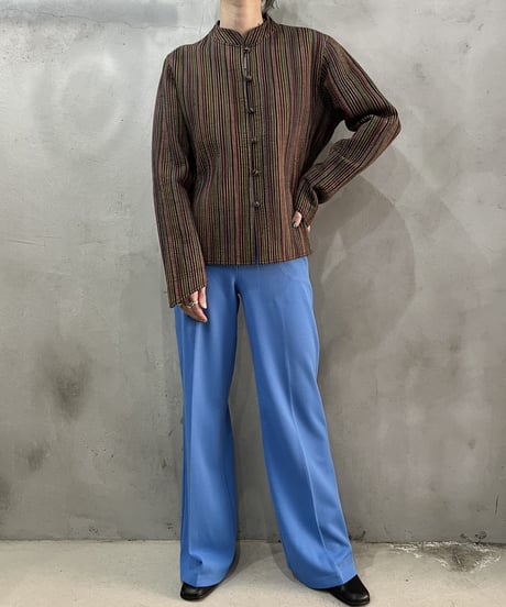 Multi Color Stripe Quilted Jacket REYE