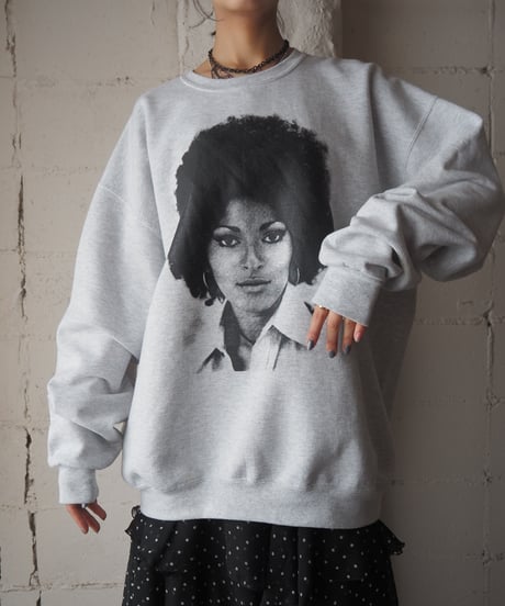Black Woman Photo Print Sweat GR